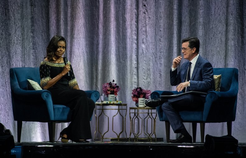 Michelle Obama Stephen Colbert Fox News Hannity