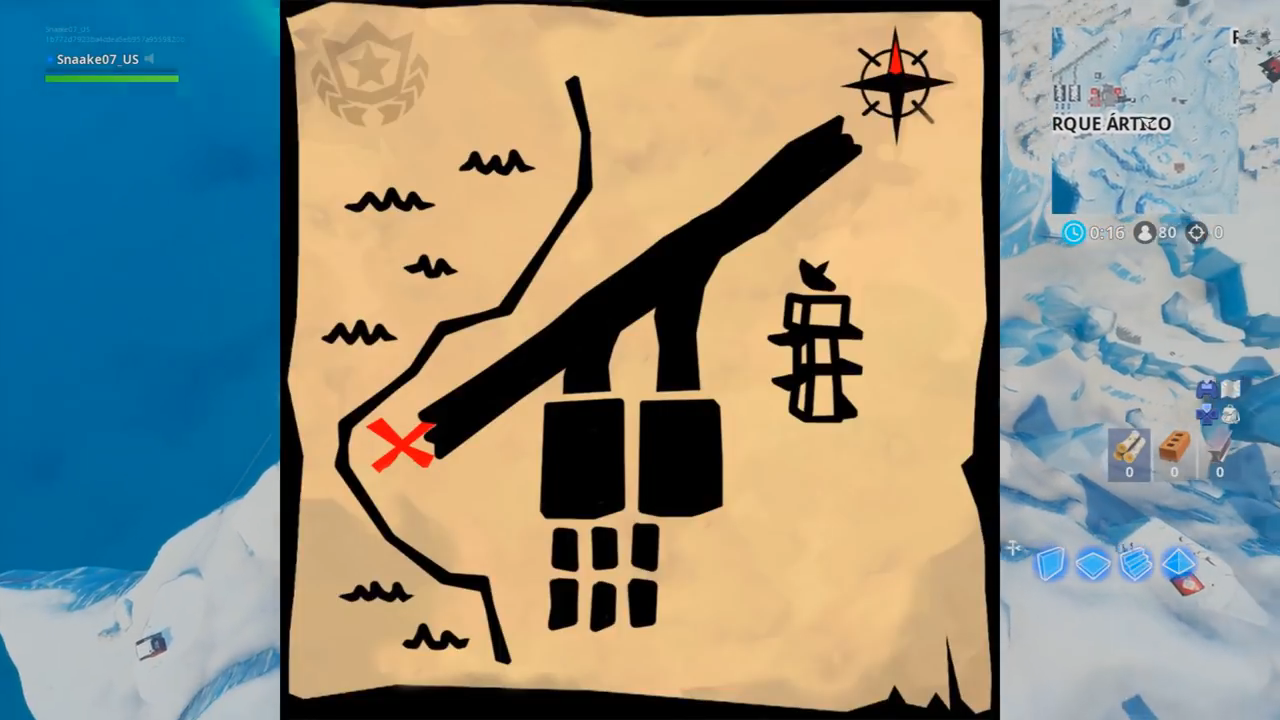 fortnite treasure map signpost