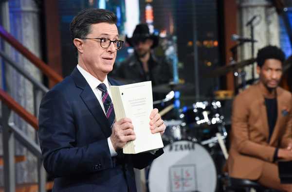 Stephen Colbert, Seth Meyers and More Late-Night Hosts Take on Mueller's Report Stephen Colbert, Seth Meyers and More Late-Night Hosts Take on Mueller's Report