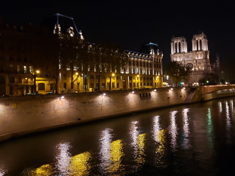 notre dame night