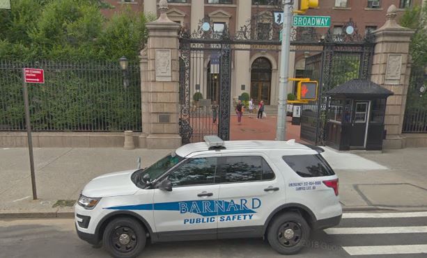 barnard college public safety officers racist student 