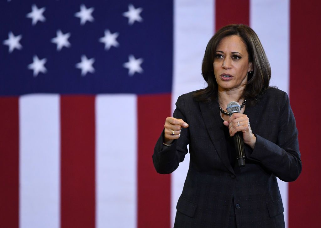 did kamala harris give up her senate position