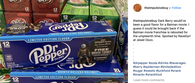 Dr, pepper, dark, berry, new, flavor, locations, where, to, buy, release, date, limited, edition, mysterio, spider, man, far, from, home, soda, target, walmart