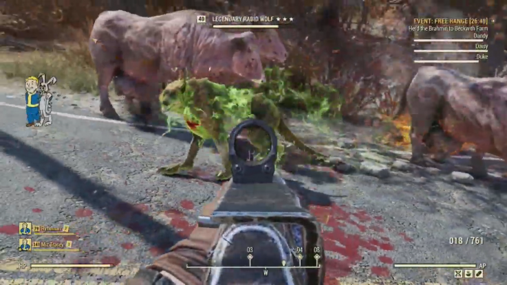 fallout 76 free range herd fallout 76 free range herd