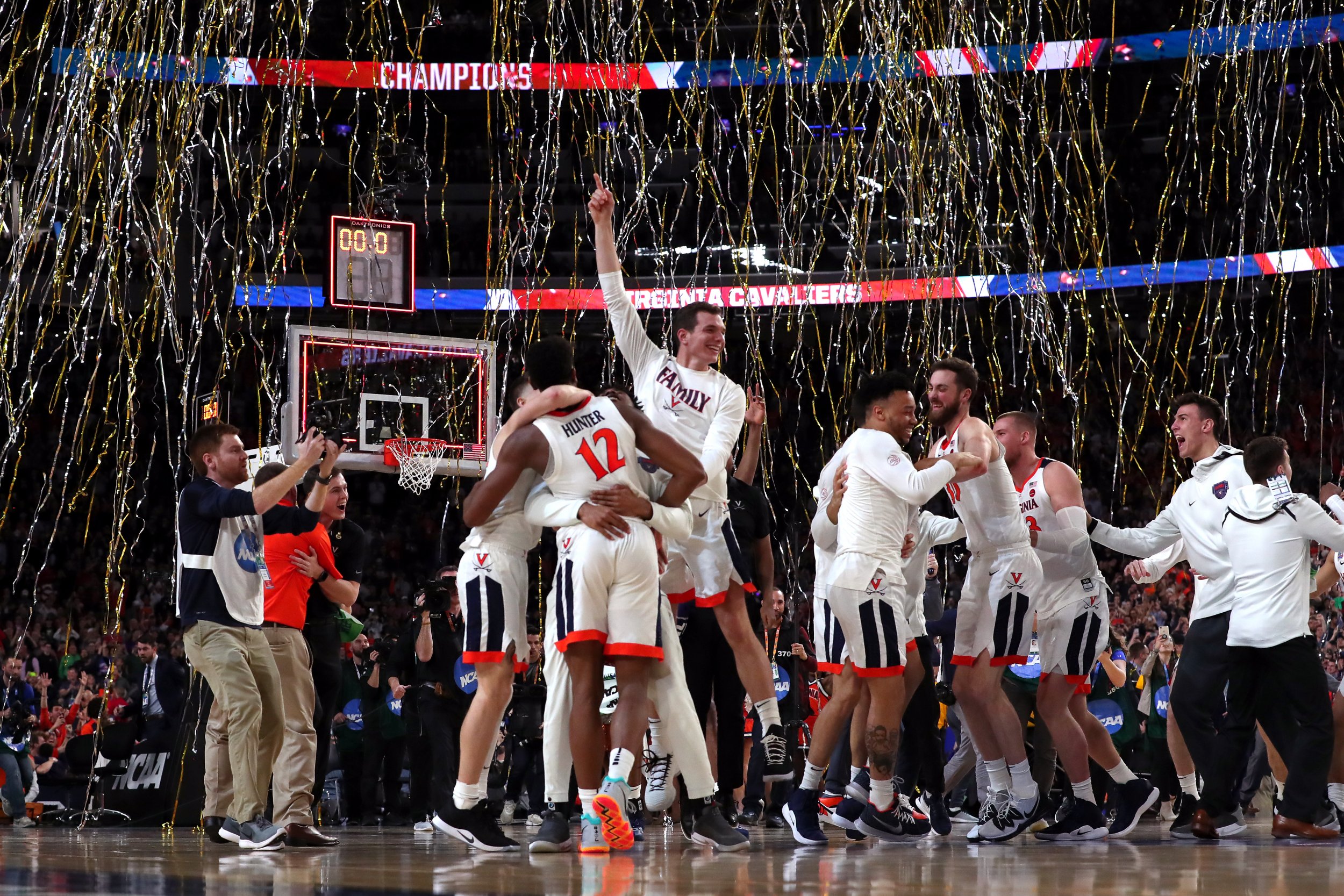 NCAA Champ University of Virginia Men's Basketball Team Politely