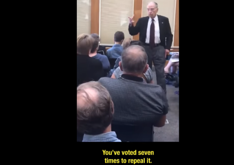 senator grassley aca iowa video