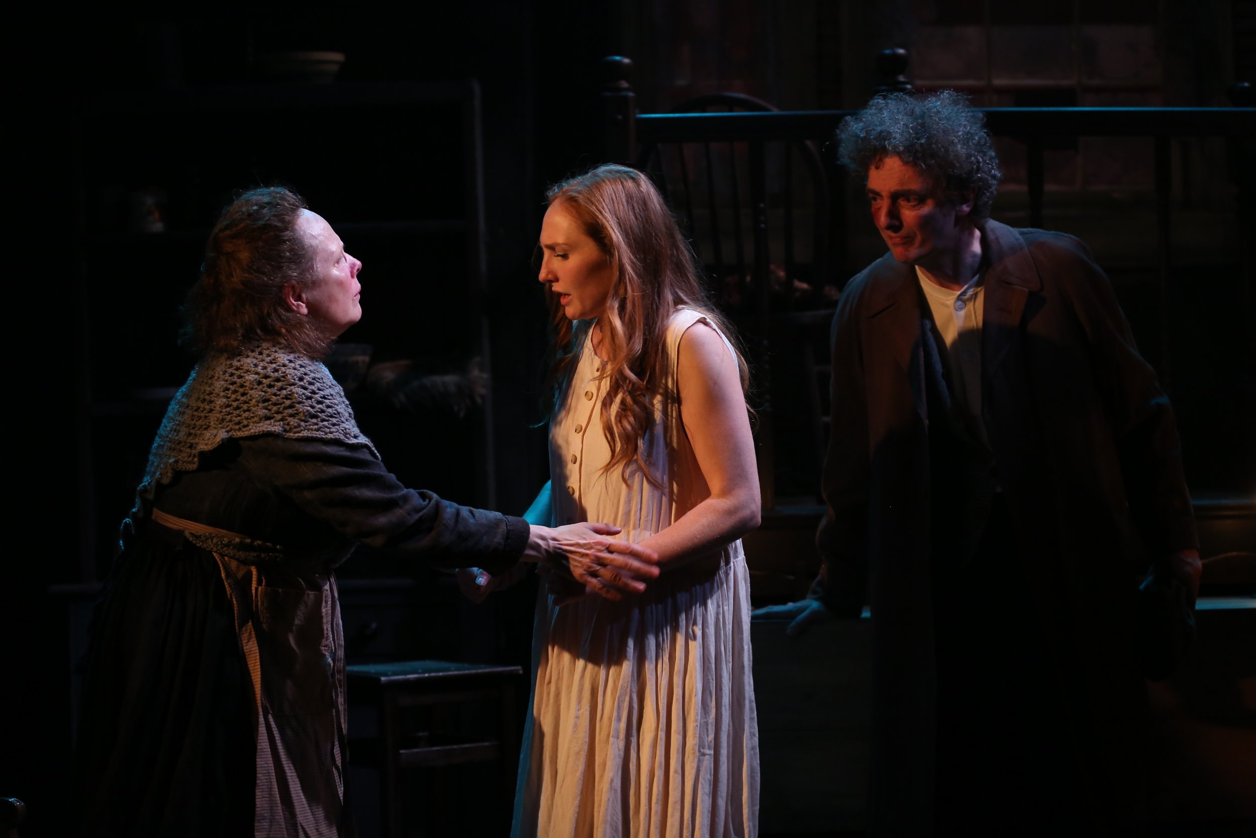 Maryann Plunkett, Clare O'Malley and John Keating in Irish Repertory Theatre's THE PLOUGH AND THE STARS, Photo by Carol Rosegg