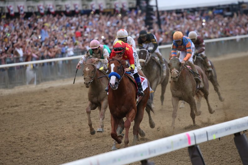 justify triple crown winner belmont race