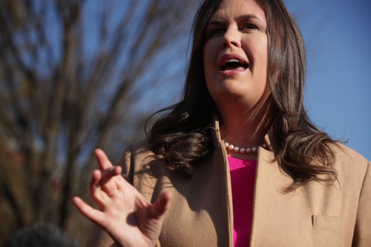 SarahSandersWilliamBarrDonaldTrump SarahSandersWilliamBarrDonaldTrump