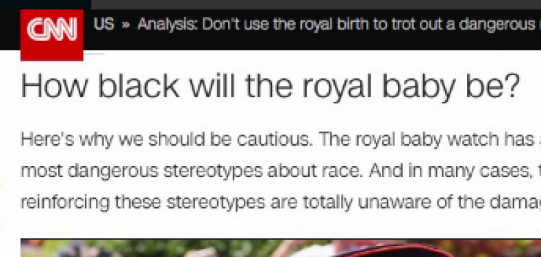 cnn how black royal baby