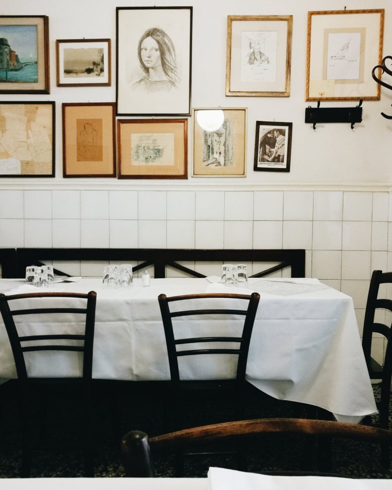 Trattoria Sostanza tables photo credit Emiko Davies