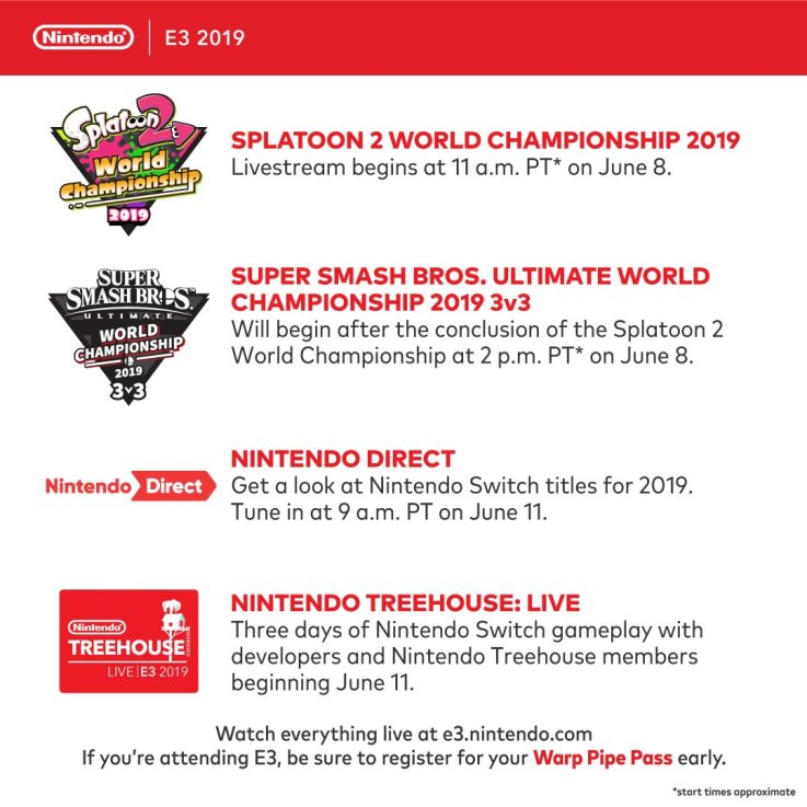 nintendo e3 2019 slate nintendo e3 2019 slate