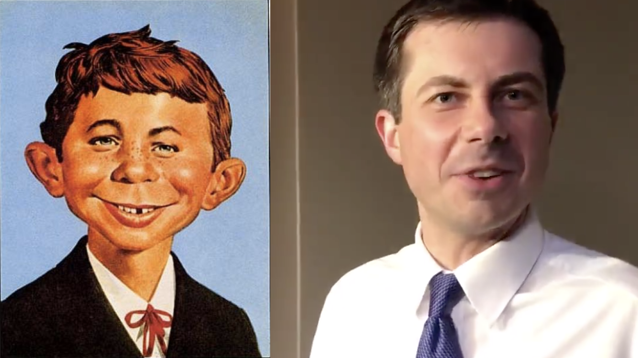 Pete Buttigieg: 'I Had to Google' Alfred E. Neuman after Donald Trump Used the Name to Insult Candidate