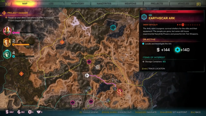 rage 2 earthscar ark location