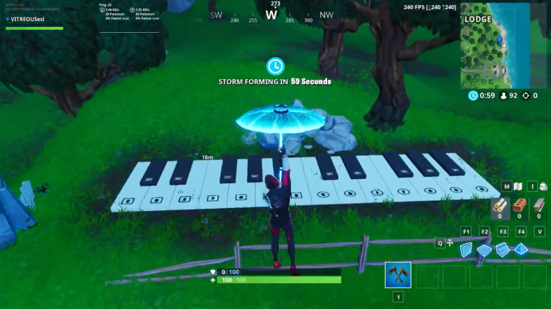 Fortnite big piano location