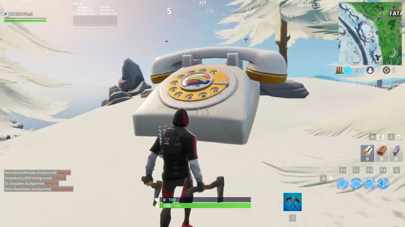 Fortnite oversized phone location