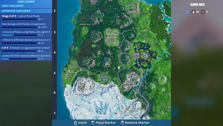 Fortnite fortbyte 64 stunt mountain location Fortnite fortbyte 64 stunt mountain location