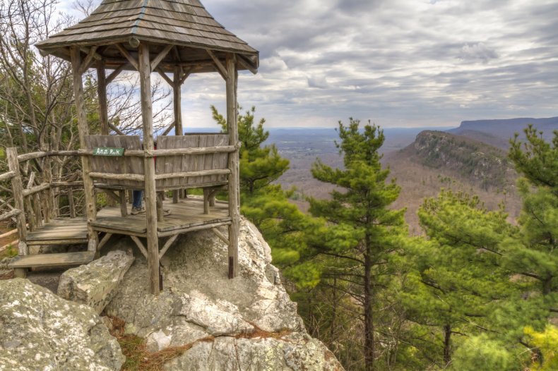 Artist's Rock above Mohonk Lake lightphoto Getty Images