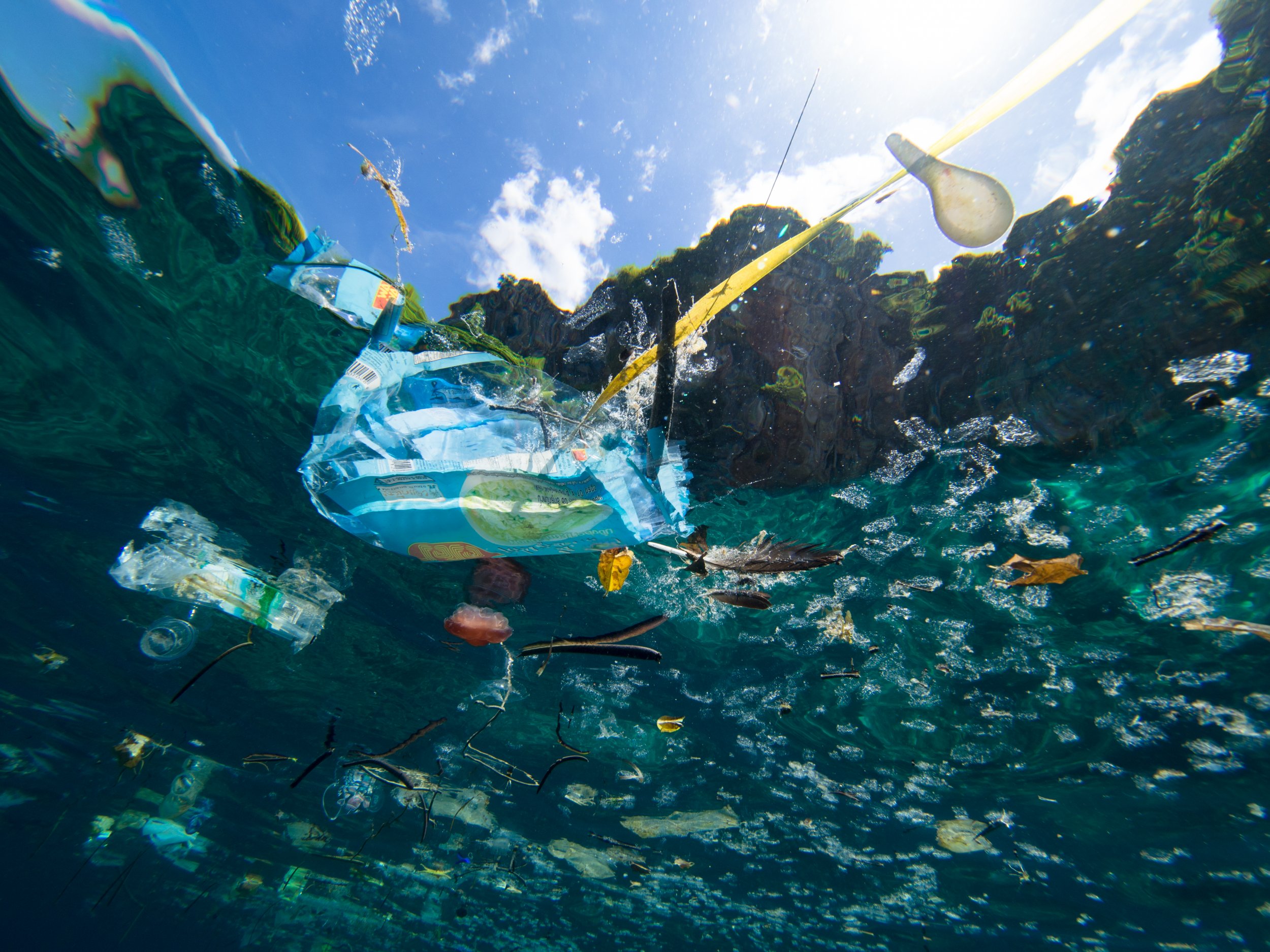 plastic waste, ocean