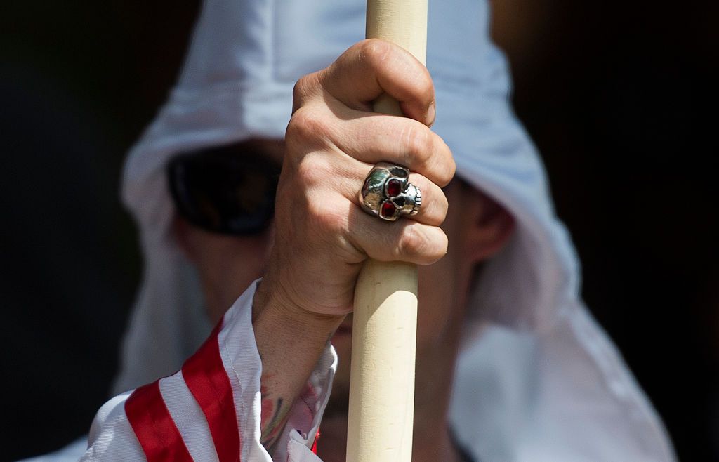 A member of the Ku Klux Klan