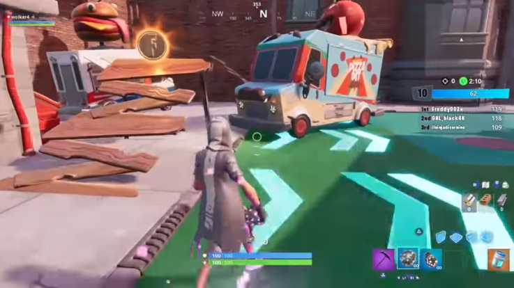 fortnite dance between 2 food trucks location fortnite dance between 2 food trucks location