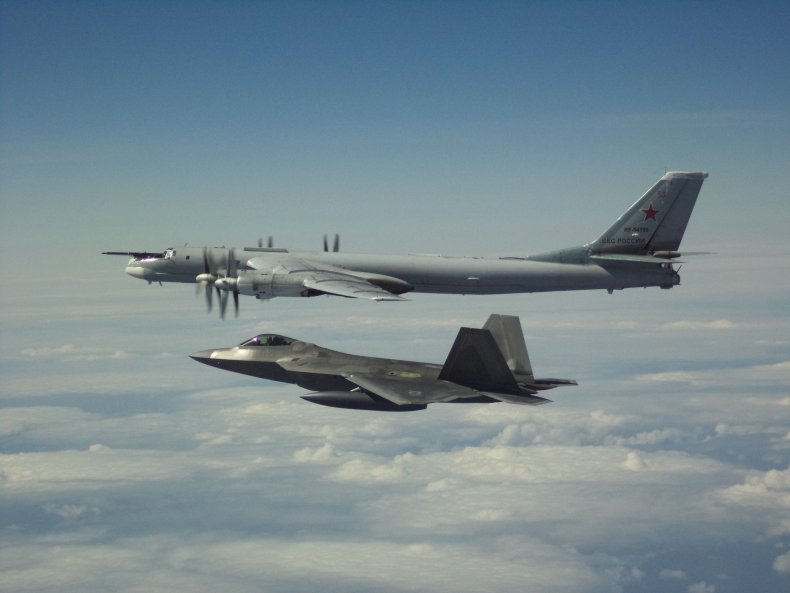 RussiaTu95F22AlaskaInterceptDay2No2