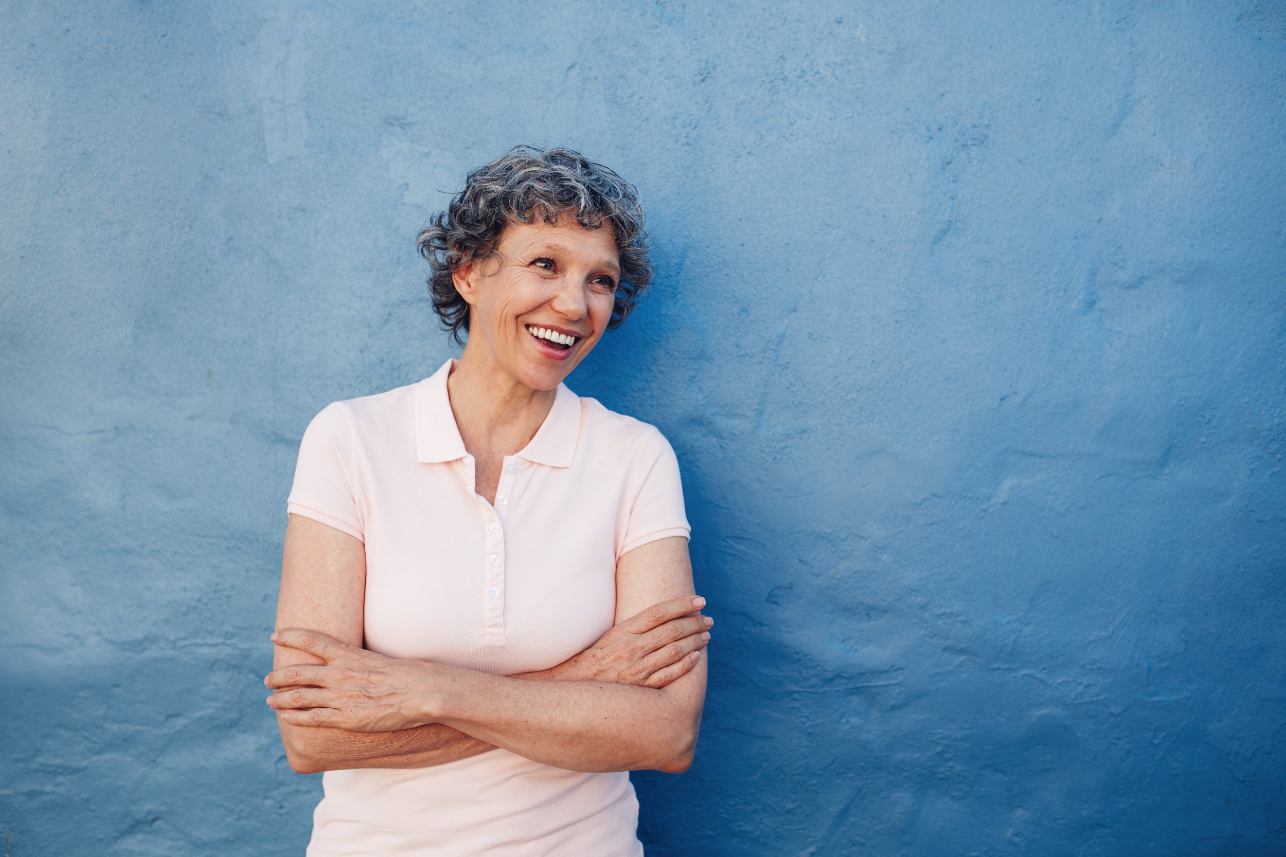 old woman happy laugh stock getty