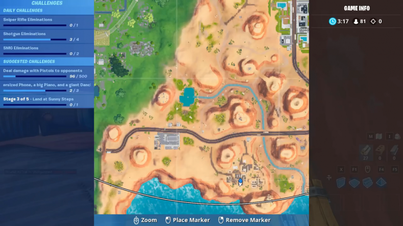 fortnite fortbyte 16 desert house too many chairs map