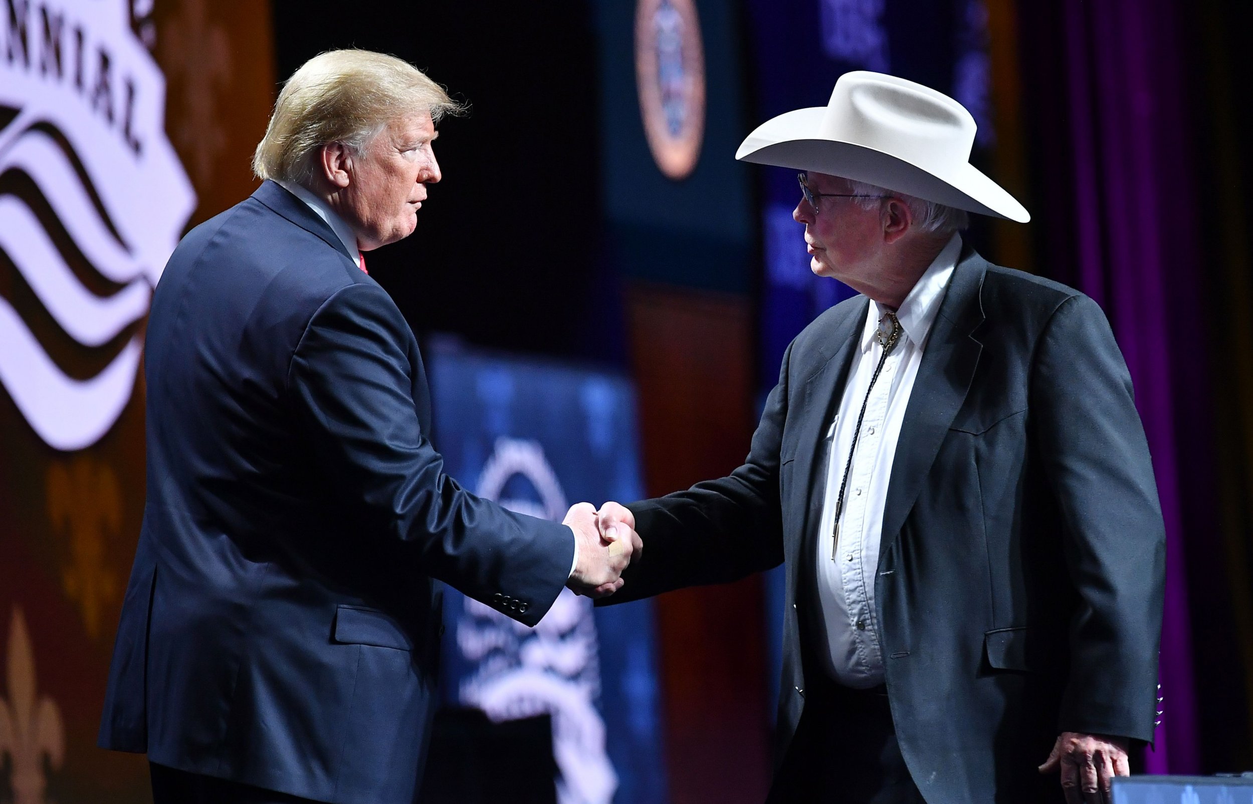 Trump with Farmer