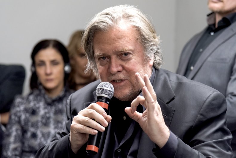 Steve Bannon economic fascist China Huawei ban