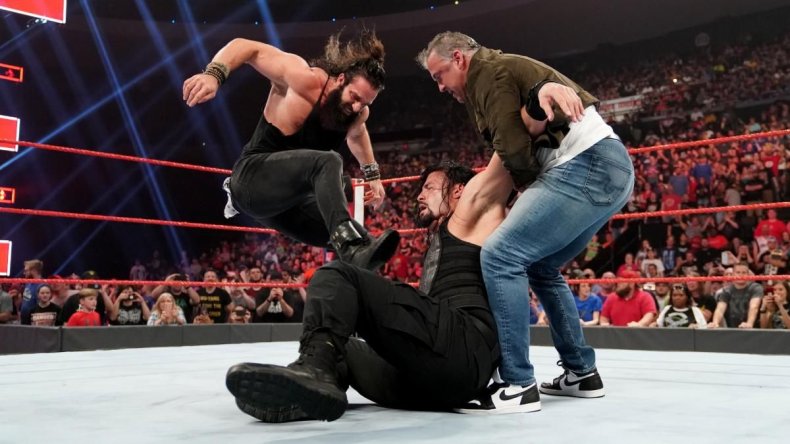 roman reigns elias shane mcmahon