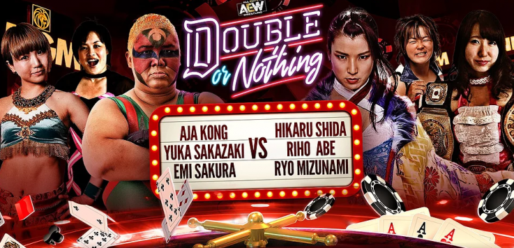 six women tag match double or nothing six women tag match double or nothing