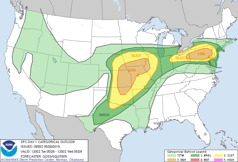 Oklahoma Tornado Map