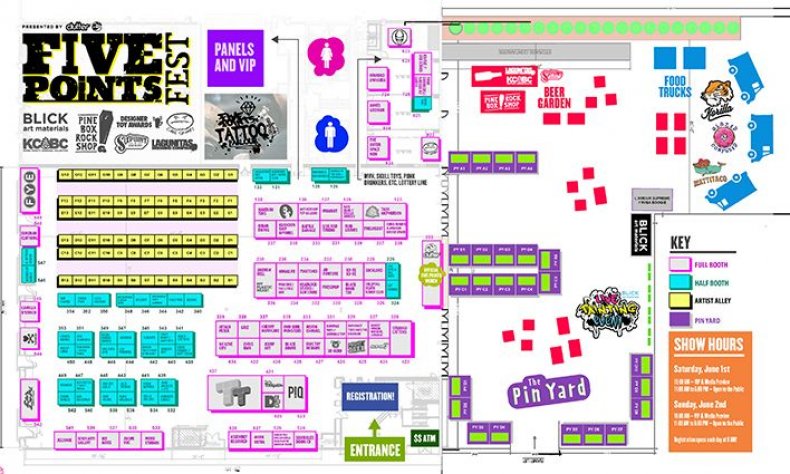 Five Points Fest Floor Print Brooklyn Expo Center