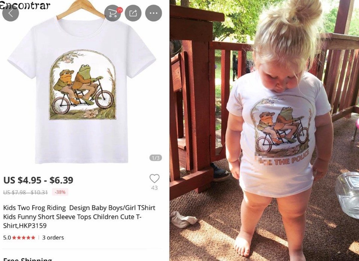 Mother Accidentally Buys 'F**K the Police' Frog and Toad T-Shirt for  3-year-old Daughter