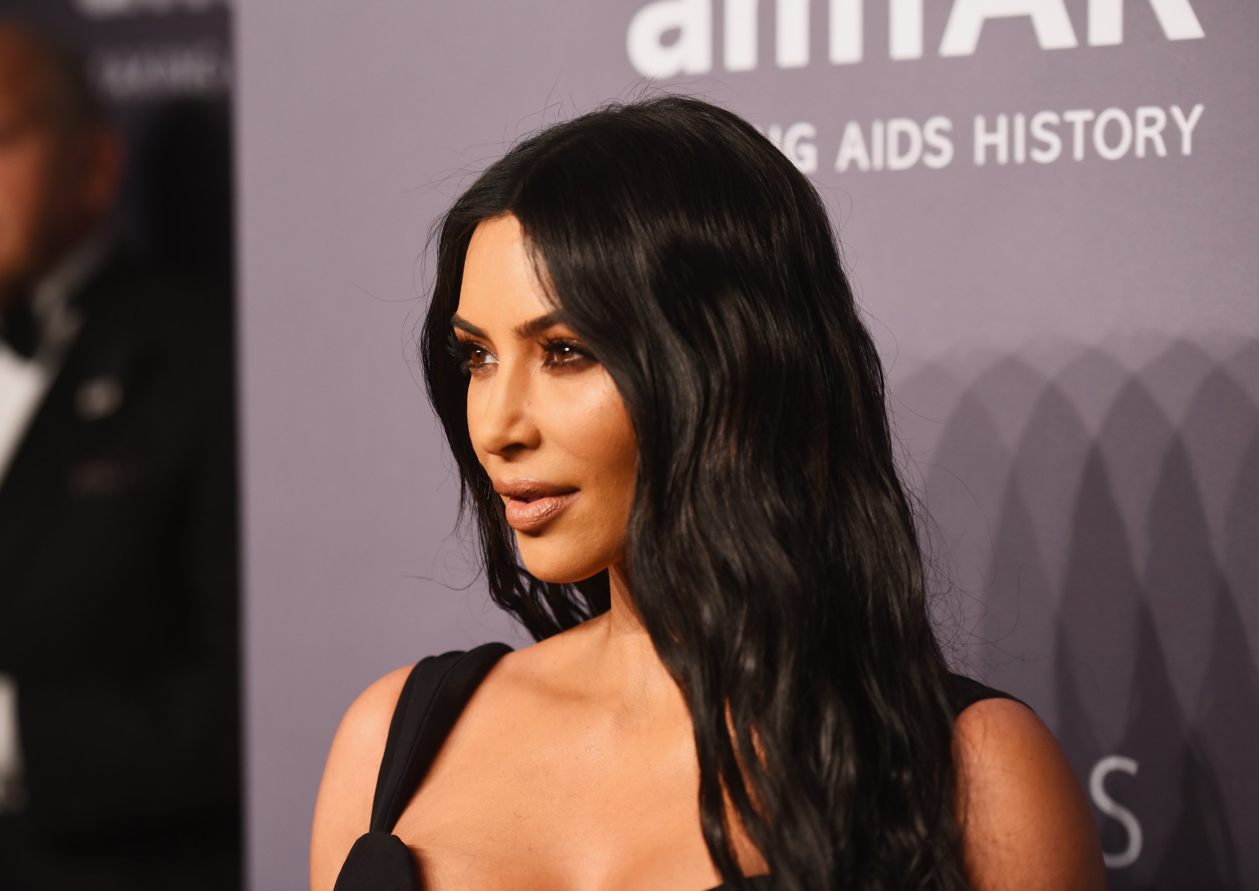 Kim Kardashian West attends the amfAR New York Gala 2019 at Cipriani Wall Street on February 6, 2019 in New York City.