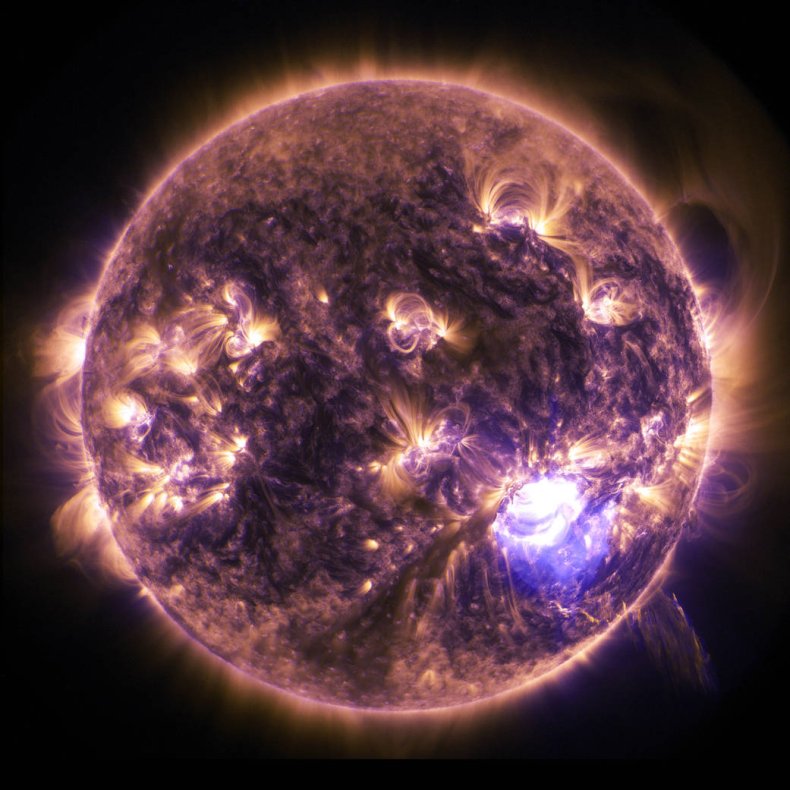 Sun solar flare