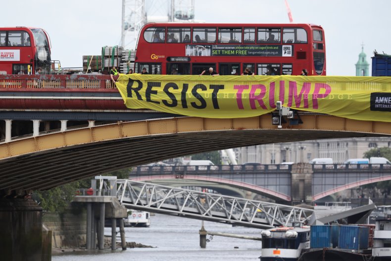 Donald Trump, UK, amnesty international, resist