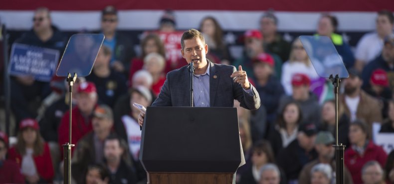 Sean Duffy speaks at Wisconsin rally