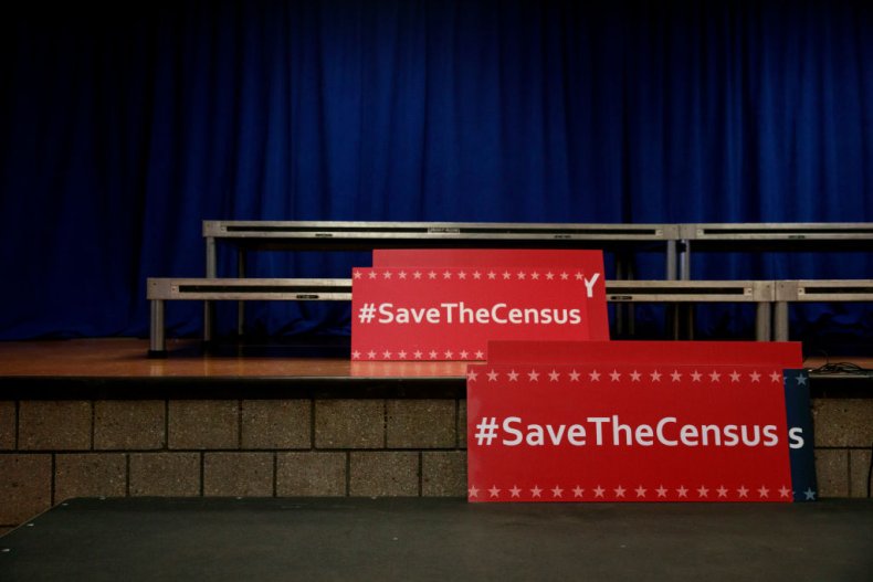 Save the census signs