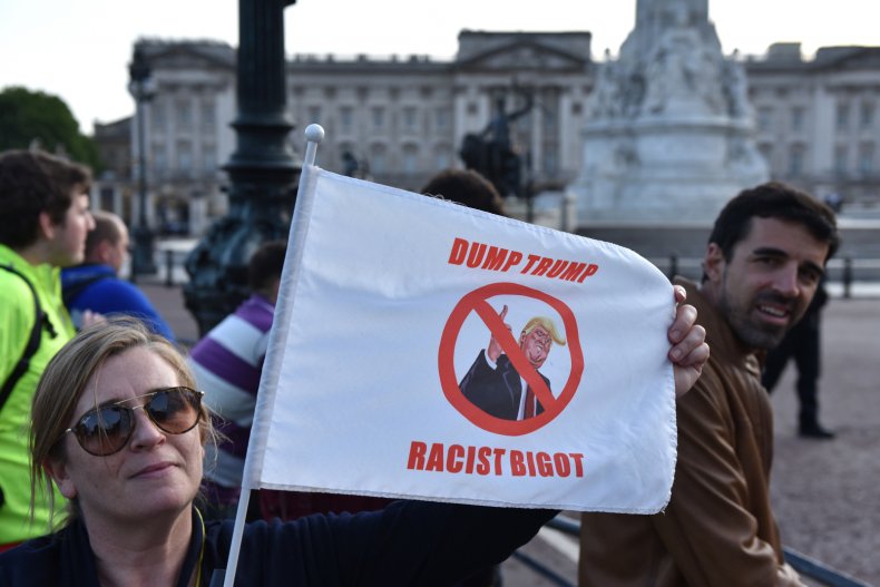 Donald Trump, State visit, UK, London, protest Donald Trump, State visit, UK, London, protest