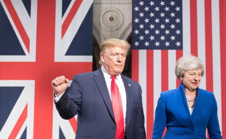 Trump meets with May Trump meets with May