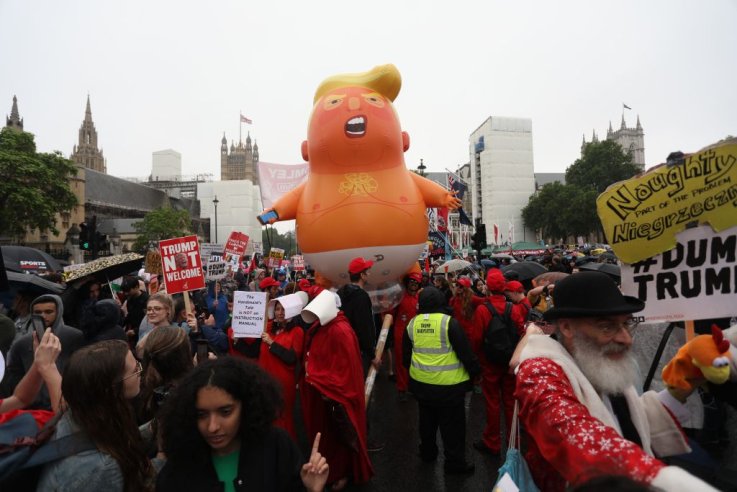 Anti-Trump protests in London Anti-Trump protests in London