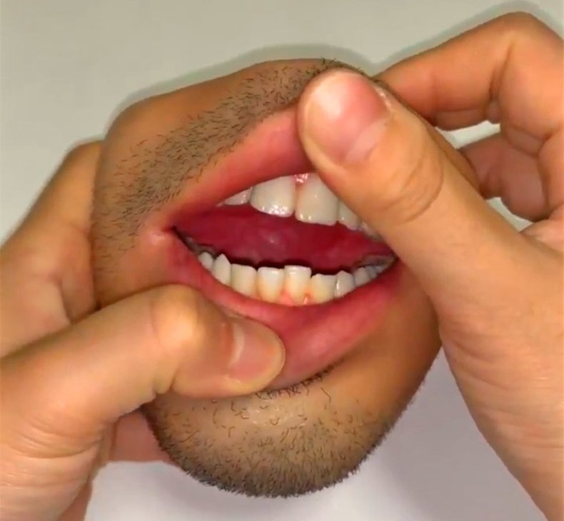 human mouth coin purse flesh skin realistic