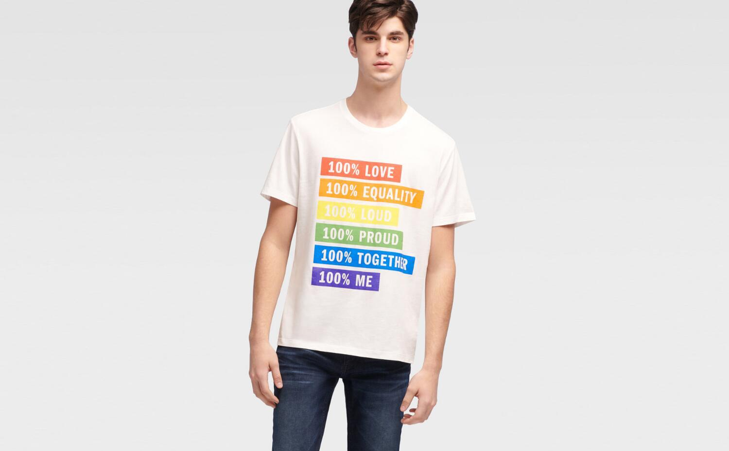 Rock On Ruby Gay Pride 'Proud Parent' Rainbow Flag Breast Pocket Unisex T-Shirt For LGBTQ Community