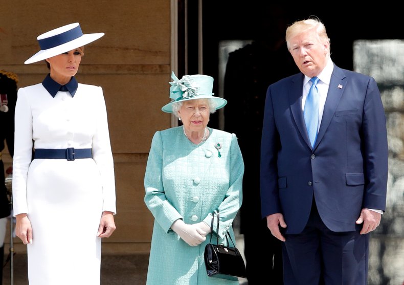 Donald Trump, Queen Elizabath II, UK Visit