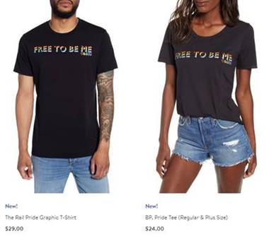 what stores sell gay pride clothing with overnight shipping