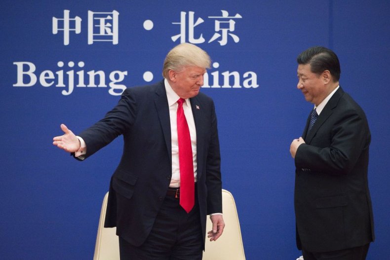 Donald Trump with Xi Jinping in China