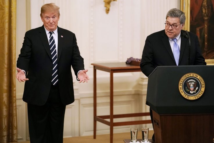 Donald Trump and William Barr Donald Trump and William Barr