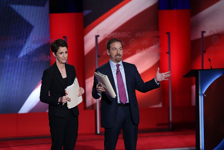 Rachel Maddow and Chuck Todd moderate debate Rachel Maddow and Chuck Todd moderate debate